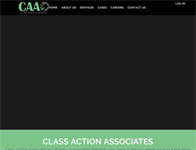 Tablet Screenshot of classactionassociates.com